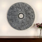 30" X 30" Contemporary Grey Round Rib Wall Art
