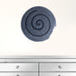 14" X 14" X 2" Gray Round Modern Spiral Wall Art