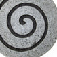 28" X 28" X 2" Gray Round Modern Spiral Wall Art