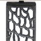 29" Distressed Black Metal Bedside Lamp With Beige Shade