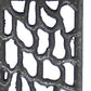 29" Distressed Black Metal Bedside Lamp With Beige Shade