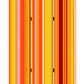 72" Orange And Yellow Canvas Folding Three Panel Screen Room Divider