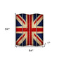 84 X 84 Multi Color Wood Canvas Union Jack  Screen