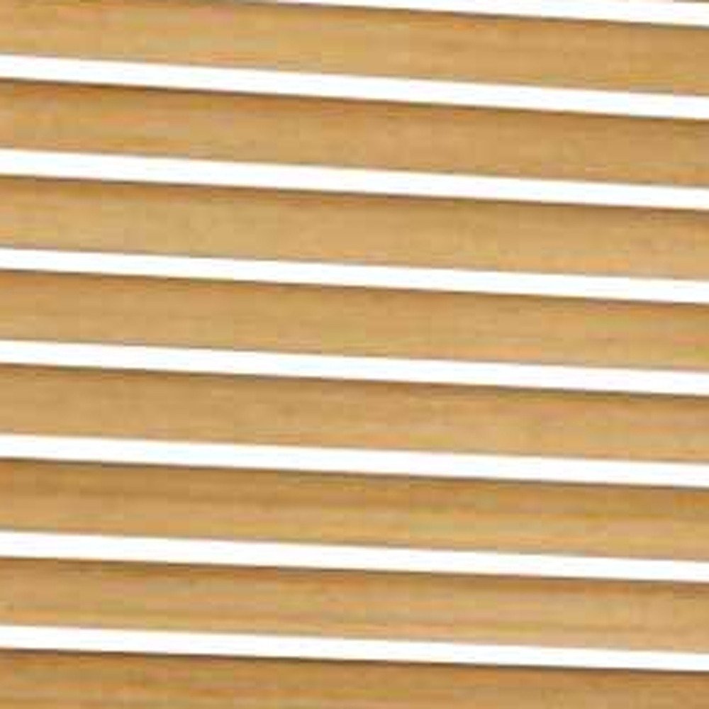 67" Natural Wood Folding Three Panel Screen Room Divider