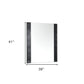 41" Beige Wood Framed Mounted Dresser Mirror