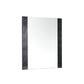 41" Beige Wood Framed Mounted Dresser Mirror