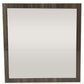 41" Gray Square Framed Mounted Accent Mirror