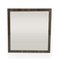 41" Gray Square Framed Mounted Accent Mirror