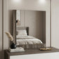 41" Ebony Wood Framed Mounted Dresser Mirror