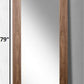 79" Brown Framed Leaning Full Length Hanging Mirror
