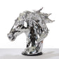 11" Silver Glass Figurine Tabletop Sculpture