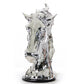 11" Silver Glass Figurine Tabletop Sculpture