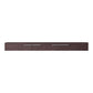 59" Brown Solid Wood Sideboard with Glass Doors