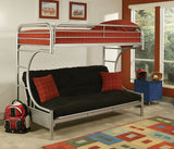 White Twin Contemporary Metal Bunk Bed
