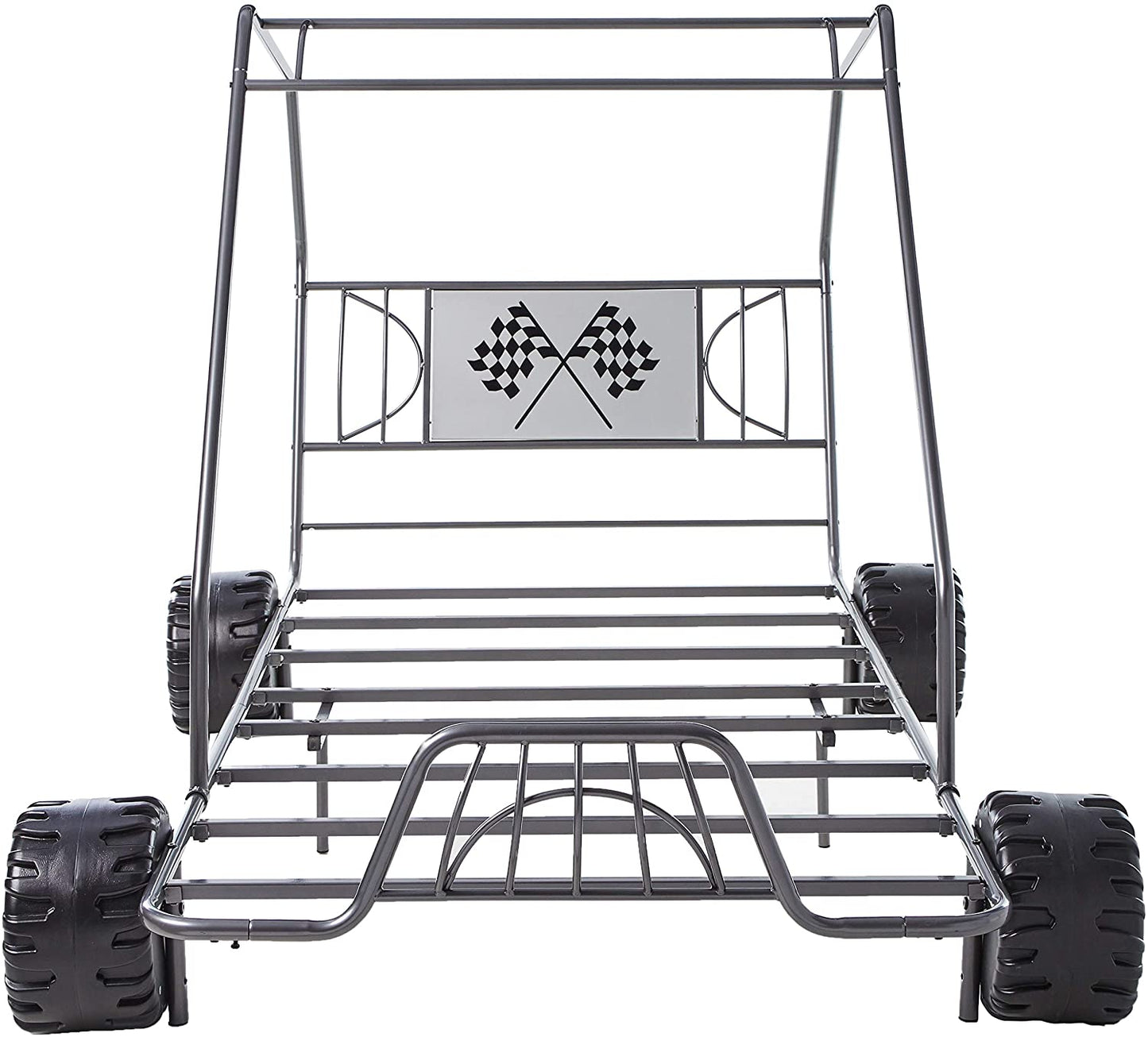 Gunmetal Steel Twin Bed Frame