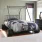 Steel Twin Red White and Blue Bed