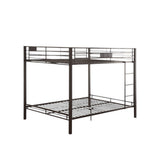 Black Queen Over Queen Bunk Bed