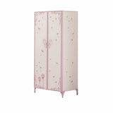 32" Purple And White Metal Dresser