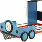 Steel Twin Red White and Blue Bed