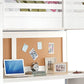 White Panel Wood Twin Loft Bed With Desk