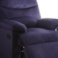 35" Blue Velvet Manual Recliner