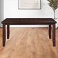 48" Dark Brown Solid Manufactured Wood Dining Table