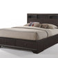 Espresso Solid Wood Queen Bed Frame With Drawers