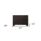 57" Espresso Wood Nine Drawer Double Dresser