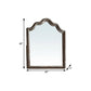 40" Gray Solid Wood Arch Dresser Mount Framed Mirror