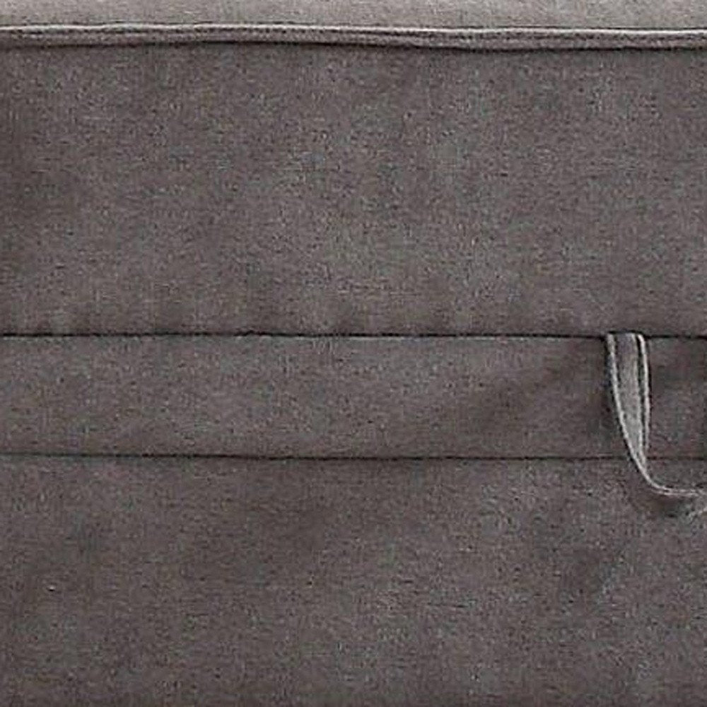 30" Gray Velvet Storage