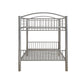 Silver Full Over Full Metal Bunk Bed