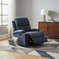32" Blue Linen Recliner
