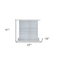 47" White Wood Rectangular Bar Table