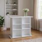 47" White Wood Rectangular Bar Table