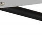 46" Gray and Black Wood and Iron Oval Coffee Table