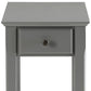 23" Brown Solid Wood End Table
