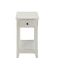 23" Brown Solid Wood End Table