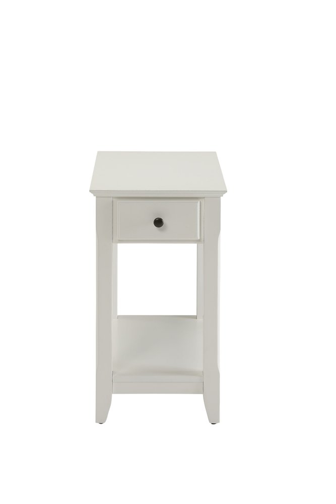 23" Brown Solid Wood End Table
