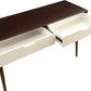 Mahogony And White Double Drawer Console Table