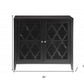 34" White Sideboard with Two Glass Doors