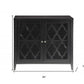 34" Black Sideboard with Two Glass Doors