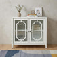 34" Black Sideboard with Two Glass Doors
