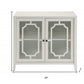 34" Black Sideboard with Two Glass Doors