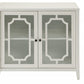 34" Black Sideboard with Two Glass Doors