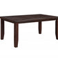 48" Dark Brown Dining Table