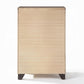 31" Espresso Solid Wood Five Drawer Dresser