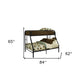 84" X 62" X 65" Twin Xl Over Queen Black Metal Tube Bunk Bed