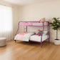 Black Twin Over Full Contemporary Metal Bunk Bed