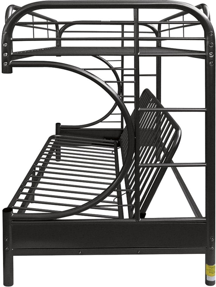 White Twin Contemporary Metal Bunk Bed