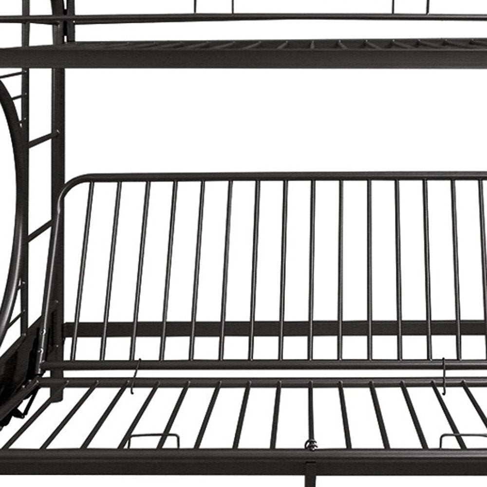 White Twin Contemporary Metal Bunk Bed